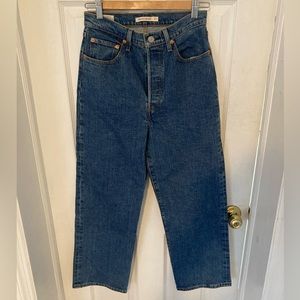 Levi’s ribcage straight leg denim